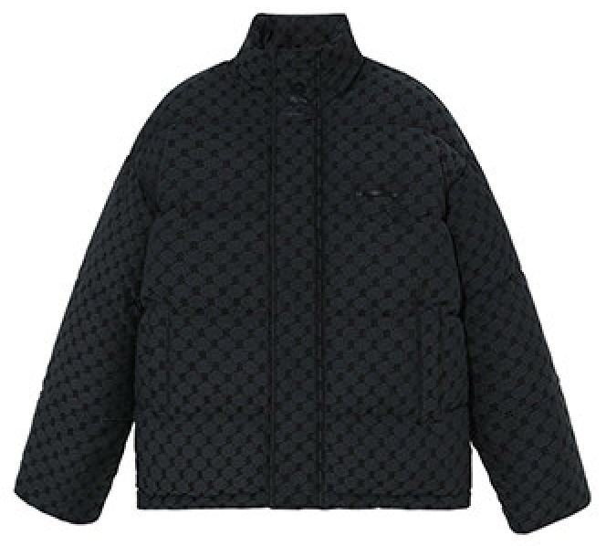 Unisex Vintage Jacquard Padded Jacket