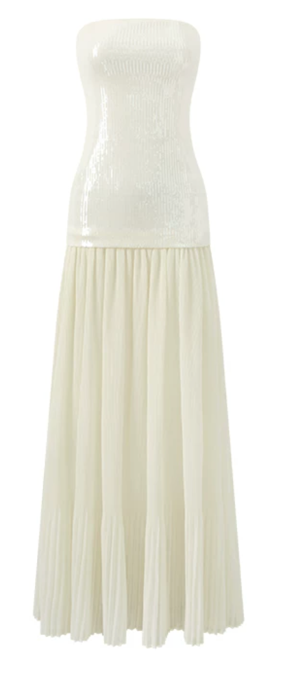 Strapless Sequin Dress