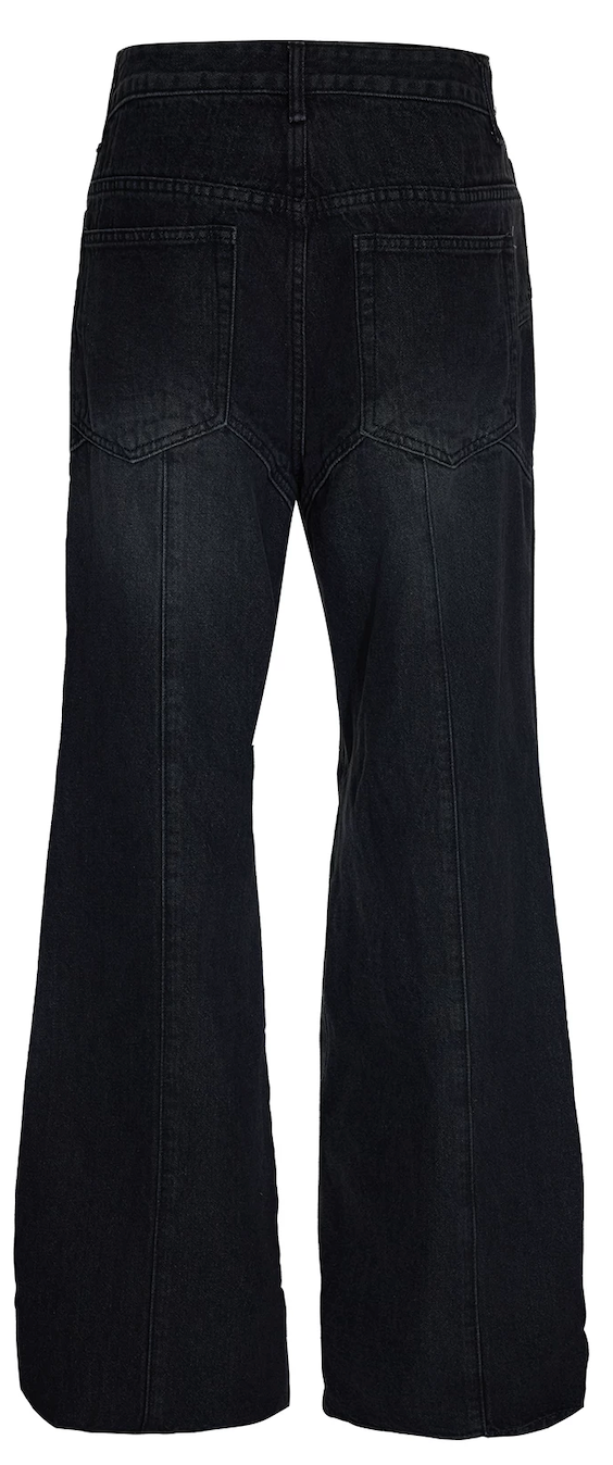 Flared Denim Trousers