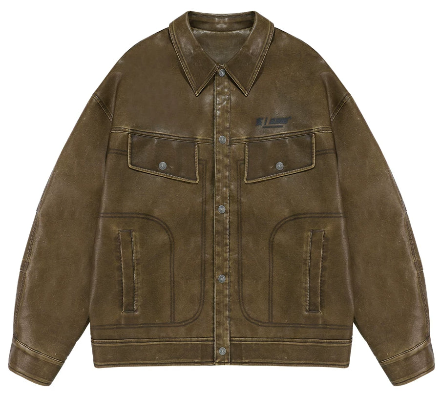 Unisex Vintage Motorcycle Jacket
