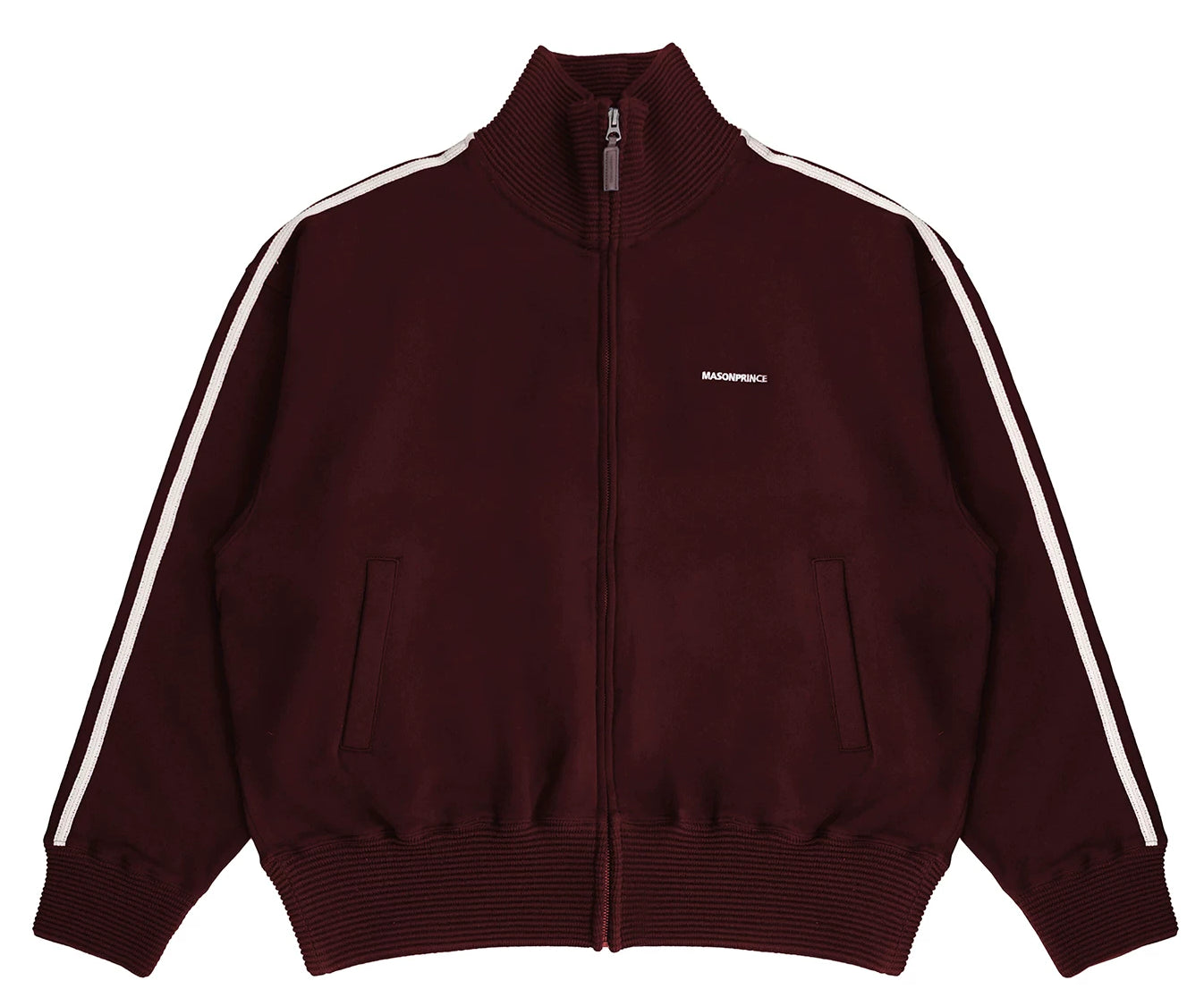Unisex Retro Stand Collar Zip Track Jacket