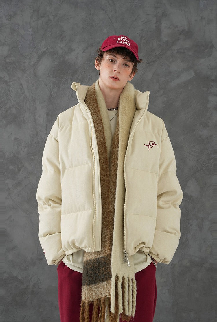 Unisex Embroidered Puffer Jacket