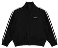 Unisex Retro Stand Collar Zip Track Jacket
