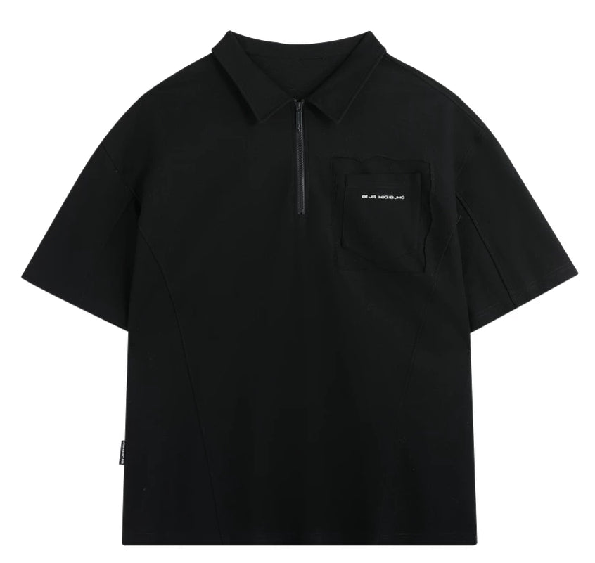 Heavyweight Piqué Cotton Polo Shirt