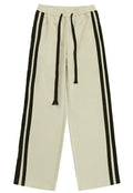 Fleece-Lined Suede Straight Leg Sweatpants