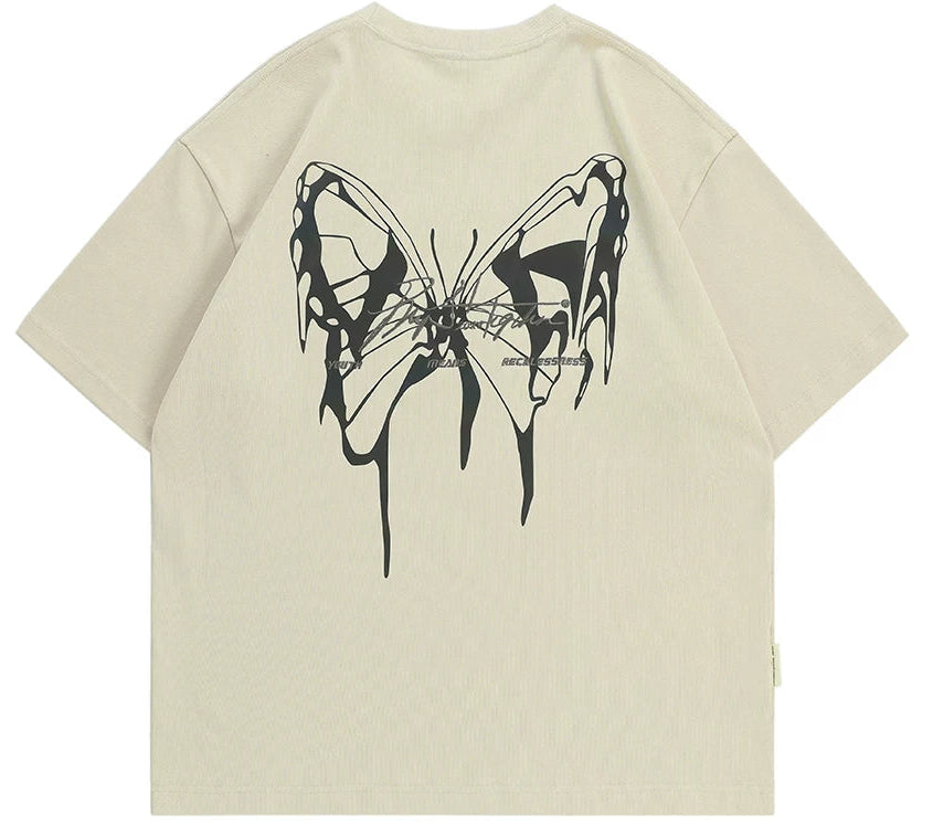 Reflective Butterfly Oversized T-Shirt