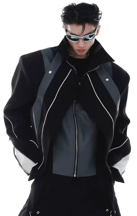 Spliced Motorcycle Jacket