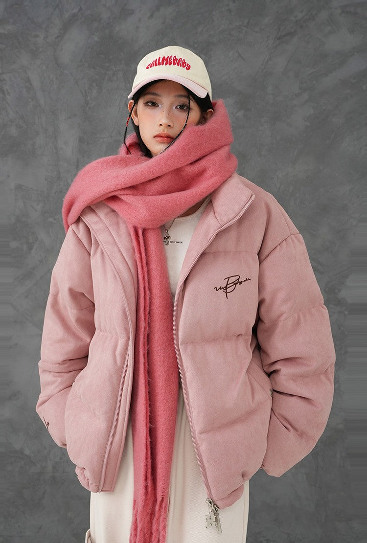 Unisex Embroidered Puffer Jacket