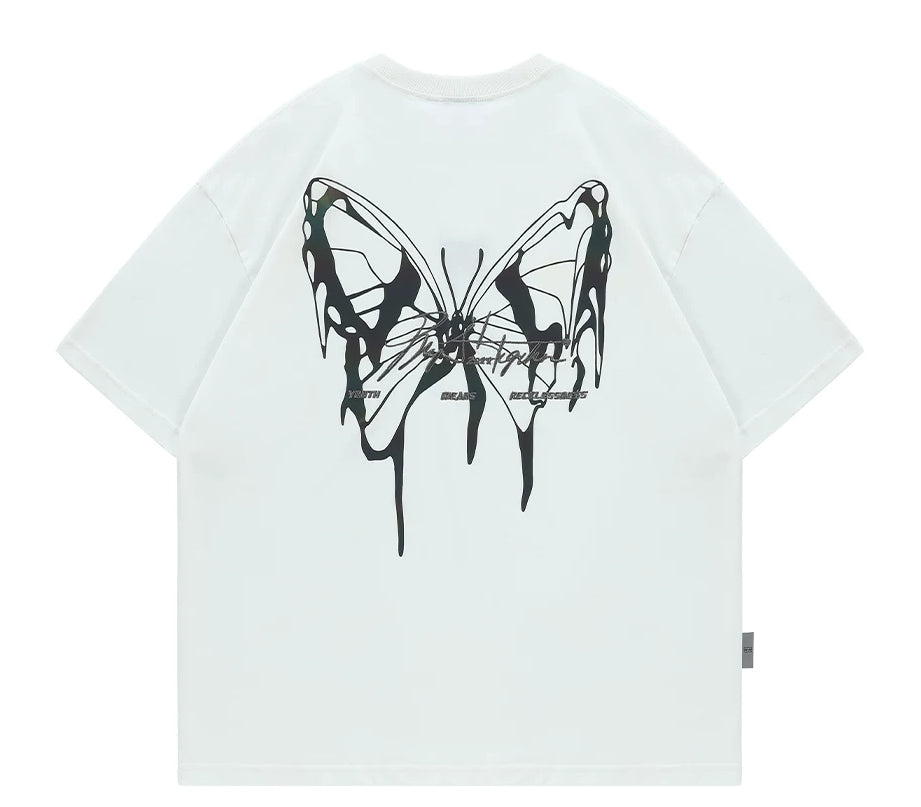 Reflective Butterfly Oversized T-Shirt