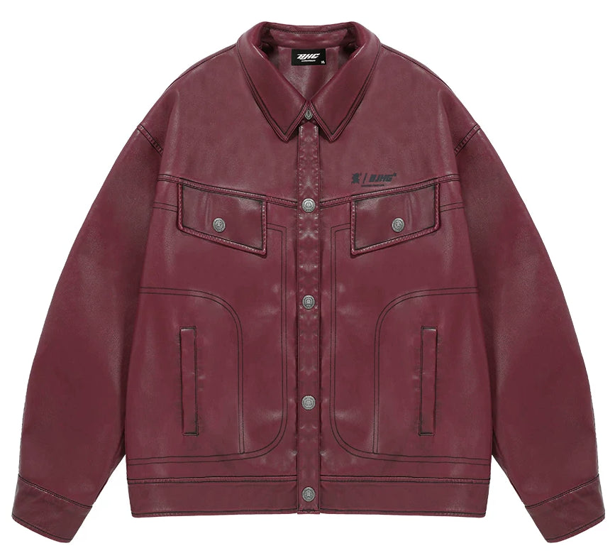 Unisex Vintage Motorcycle Jacket